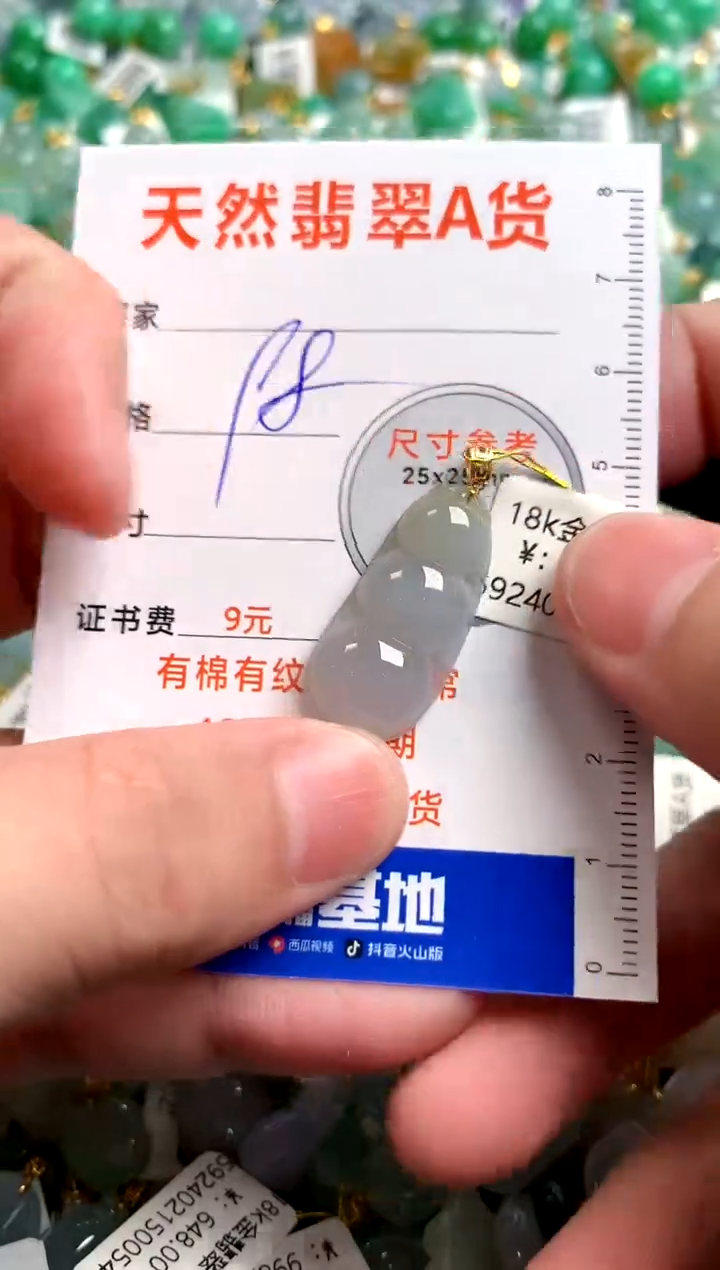 【闪购商品】翡翠颈饰18K金镶嵌13007988