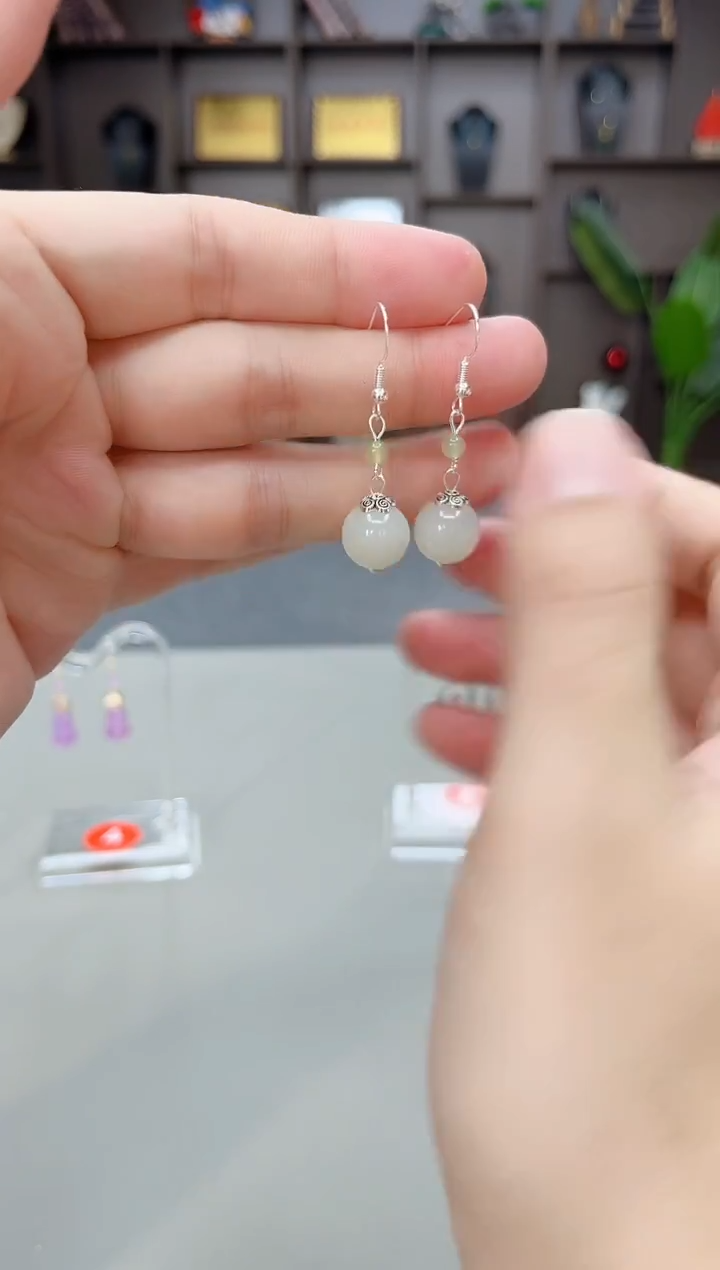 未镶嵌和田玉（子料）耳饰X26