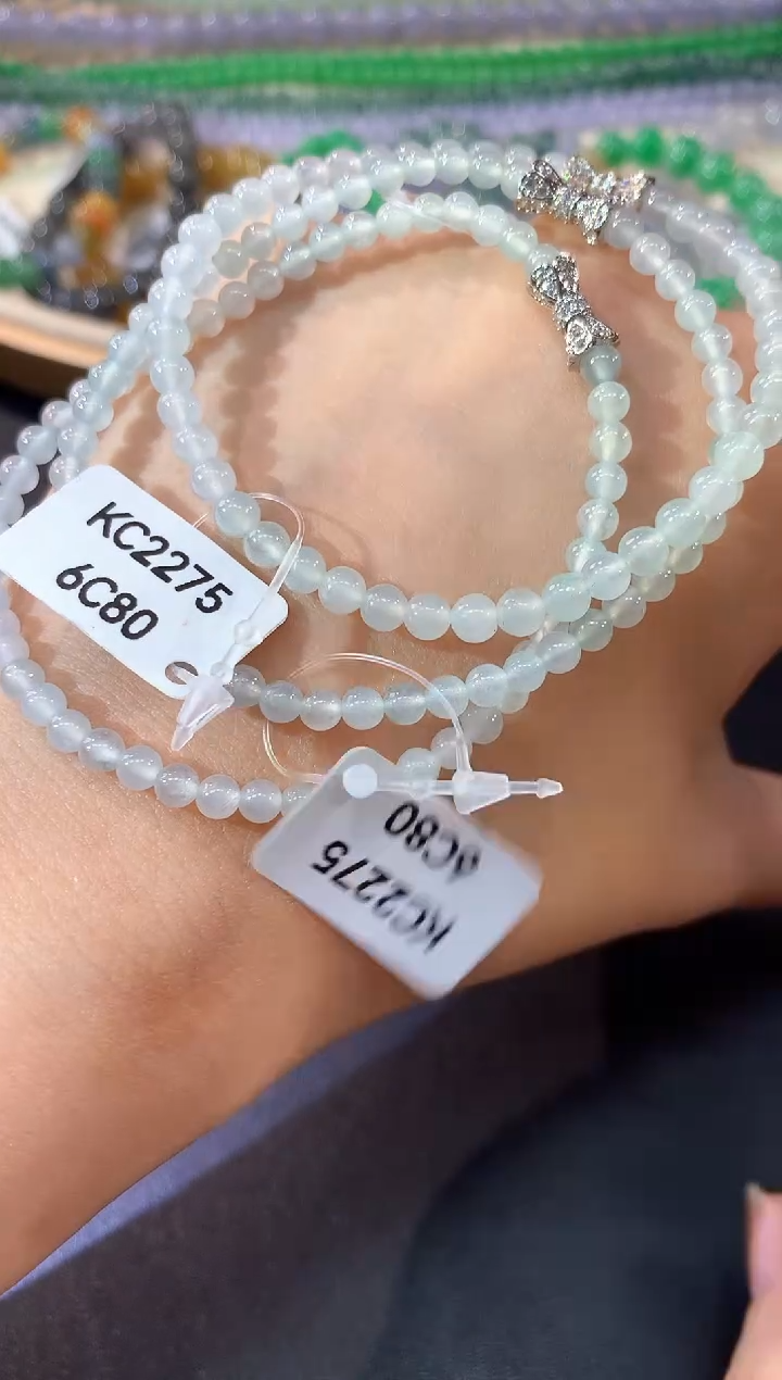 未镶嵌手串翡翠A93|多样性发其一|380