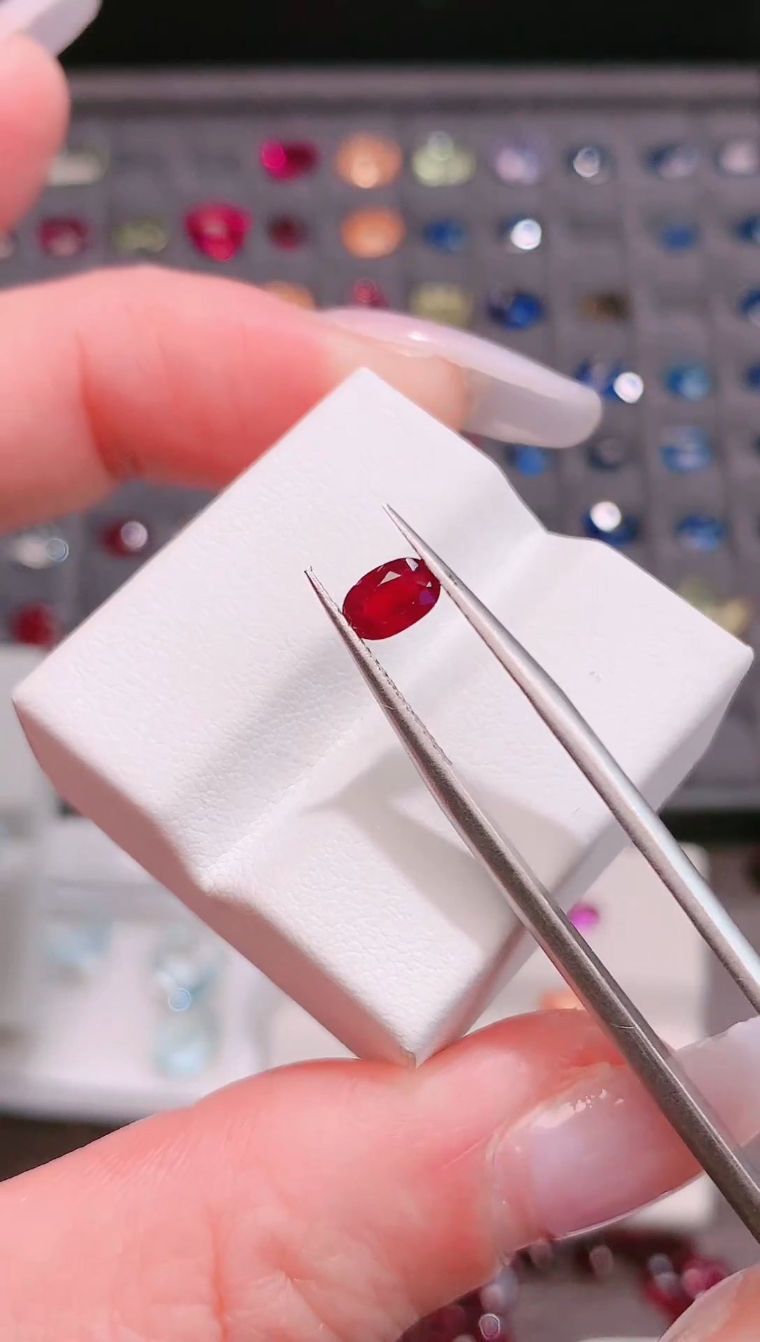 裸石红宝石天然莫桑比克无烧0.48ct