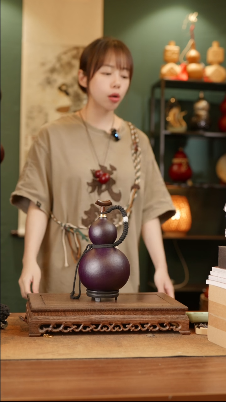 334号精品天然大漆酒葫芦一物一拍~