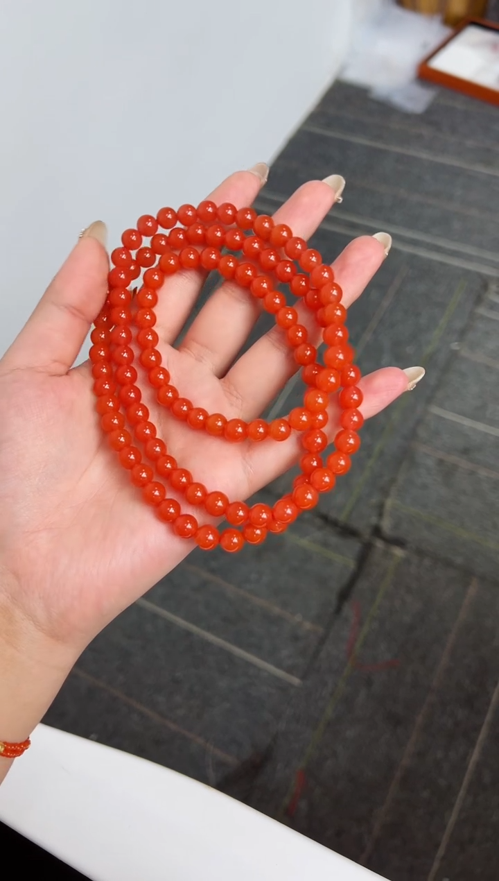 【闪购商品】南红玛瑙亮光长串卡7+未镶嵌保山杨柳滴水洞高品