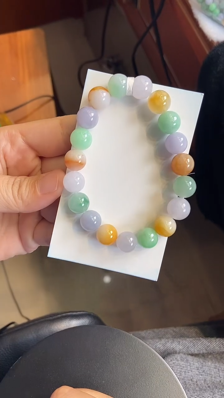 未镶嵌手链翡翠心***n35号卡9.9mm