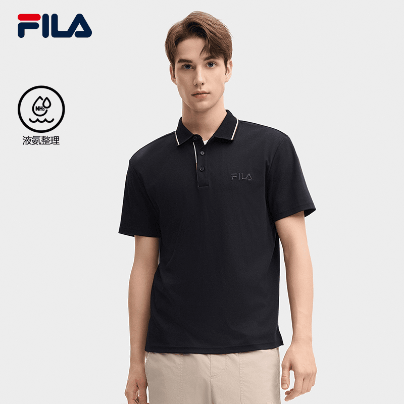 男装【液氨舒适透气polo】休闲商务针织短袖F11M438109F