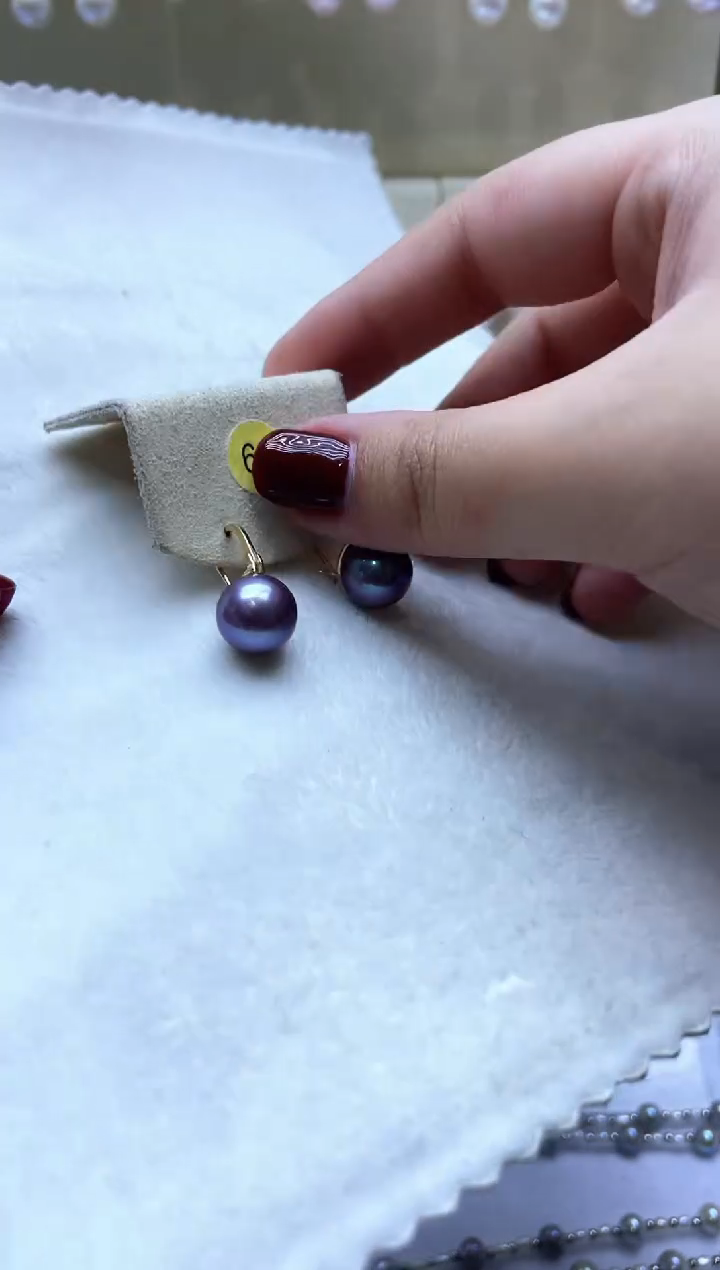 【闪购商品】淡水珍珠耳饰银S925镶嵌耳饰