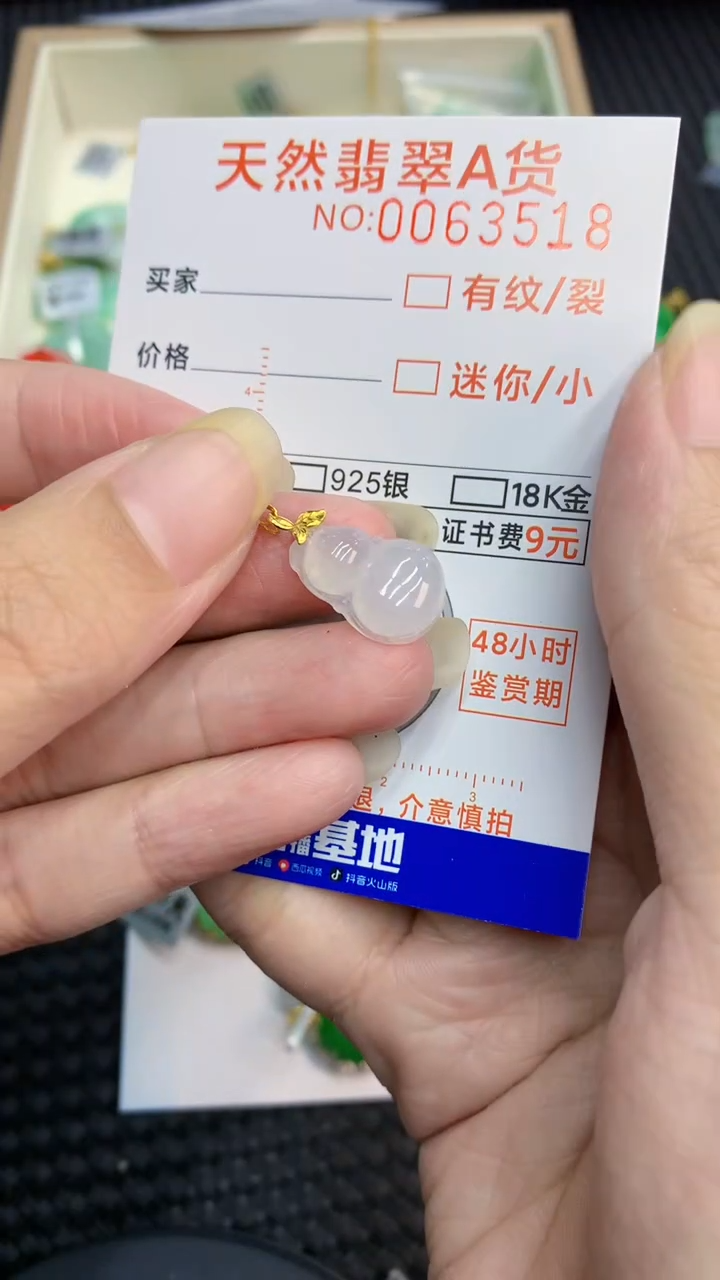 【闪购商品】翡翠颈饰18K金镶嵌            8