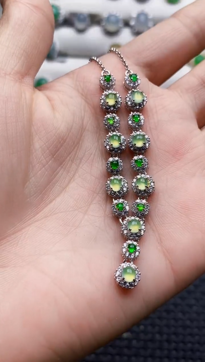 银S925镶嵌戒指翡翠0977