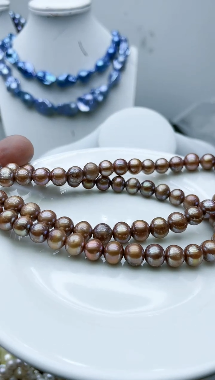 【闪购商品】淡水珍珠颈饰钛钢1