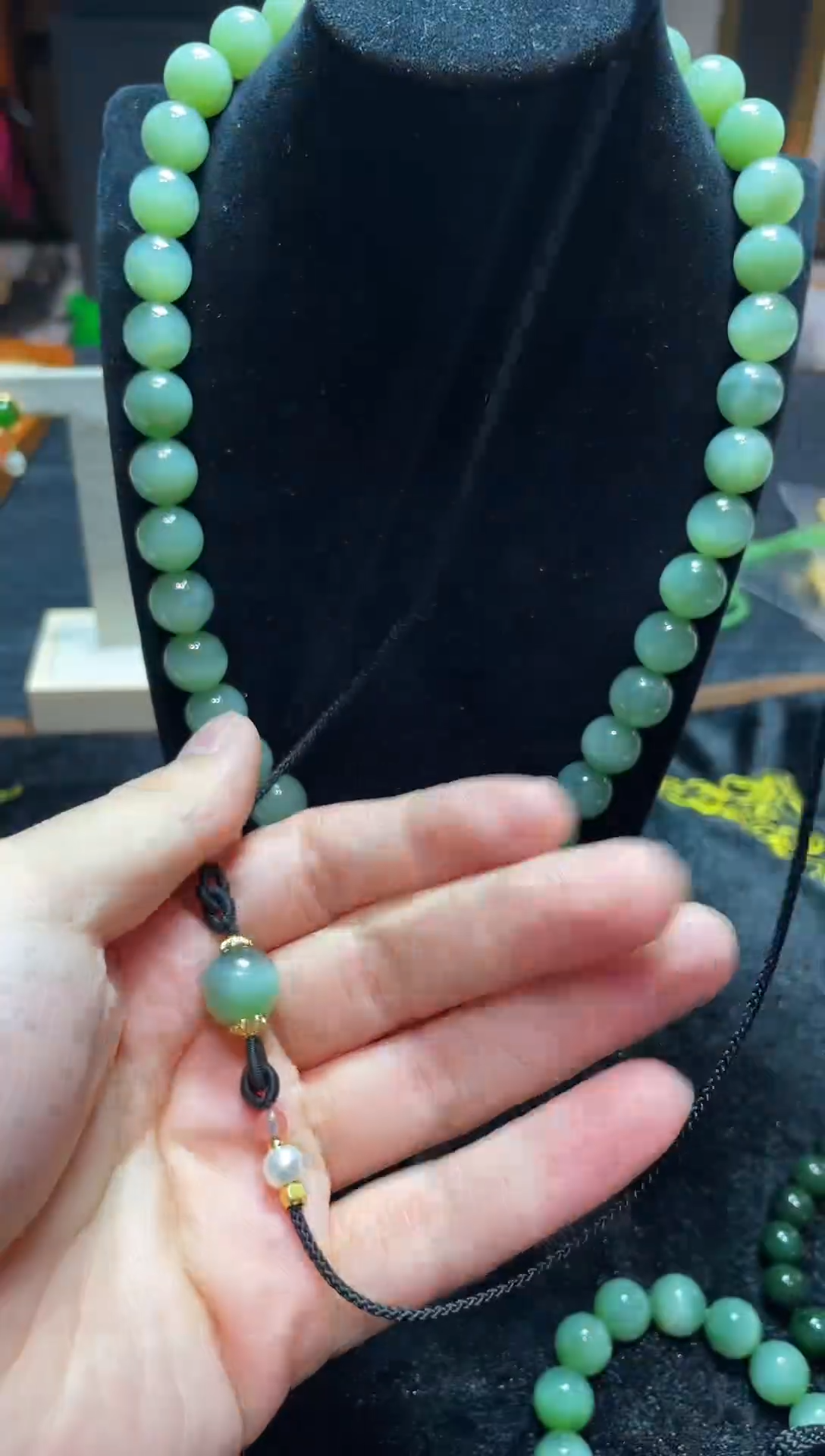 和田玉未镶嵌吊坠(不含链)和田玉碧玉单珠项链