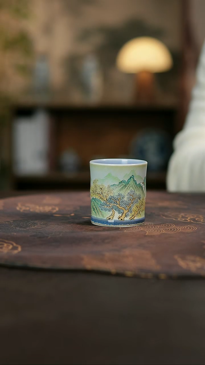 景德镇陶瓷杯碗柴烧多人