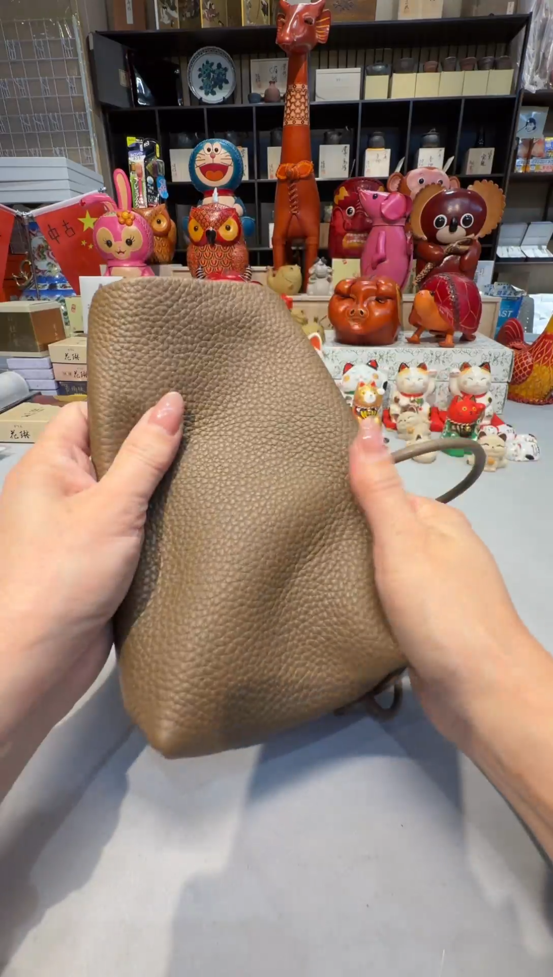 牛皮（革）G1256     手机包女款