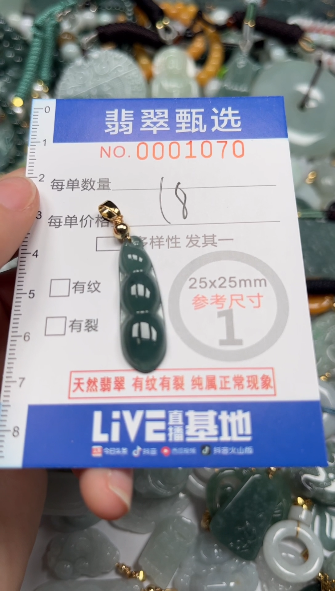 【闪购商品】翡翠颈饰未镶嵌00..1070