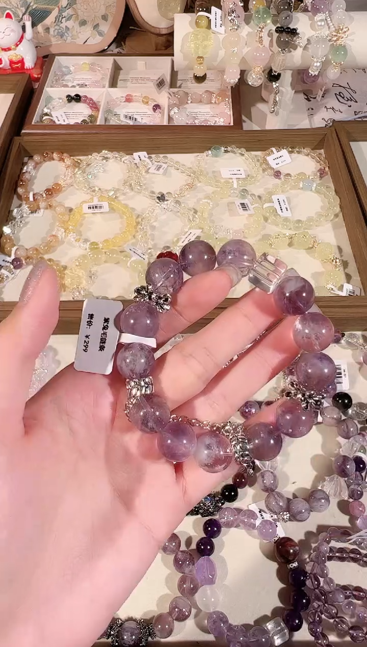 【闪购商品】水晶手链未镶嵌天然水晶 多样性发货发其一 颜色微差