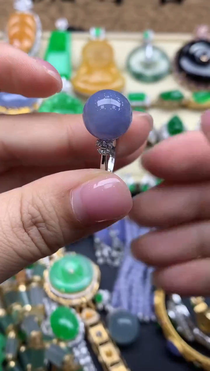 【闪购商品】翡翠戒指18K金镶嵌569-中国好珍宝