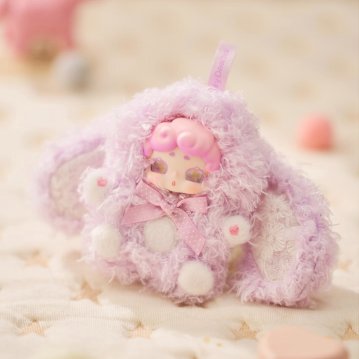 【正版】晚安小兔mini甜心宝贝 毛绒盲盒玩偶可爱挂件
