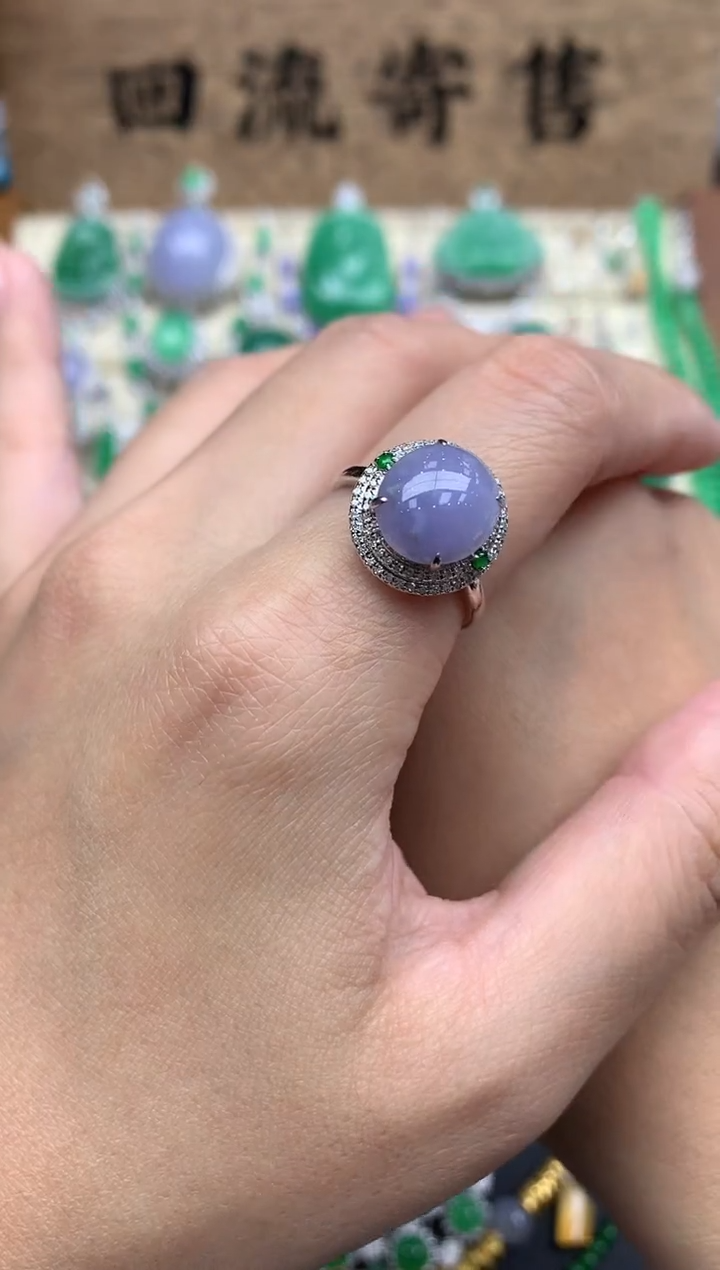 【闪购商品】翡翠戒指18K金镶嵌355-中国好珍宝