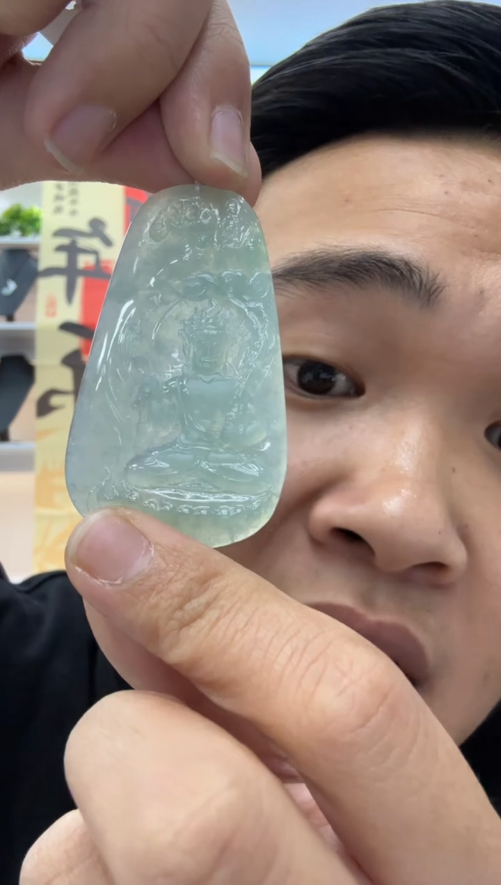 【闪购商品】翡翠颈饰未镶嵌天然翡翠A货孤品一件