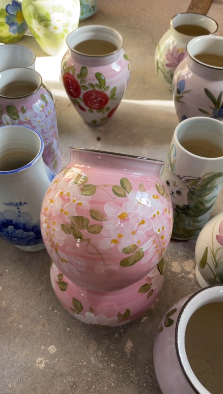 瓶瓷景德镇手绘花瓶