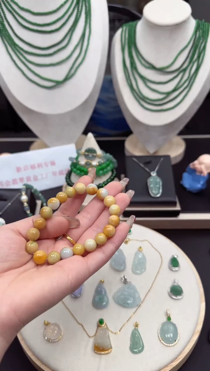 【闪购商品】翡翠颈饰未镶嵌12345674897489