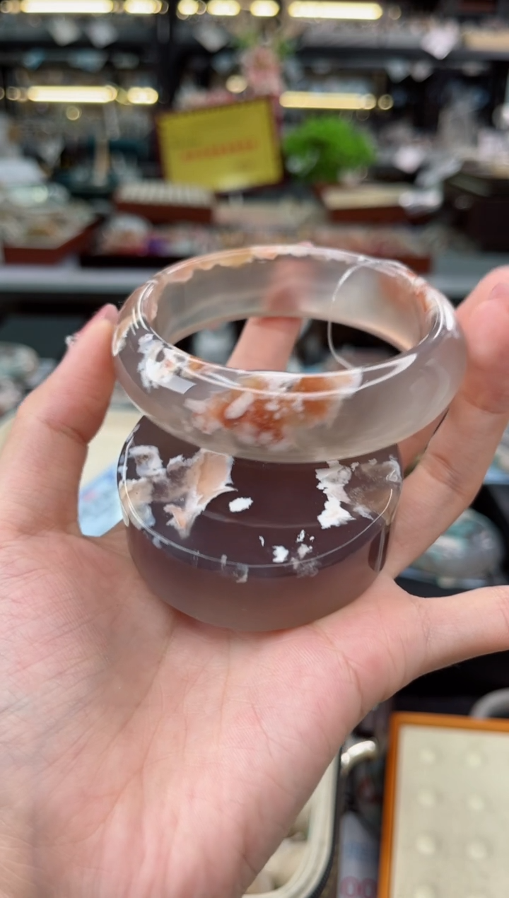 【闪购商品】石英质玉手镯未镶嵌62圈口（赠品镯心）S9033