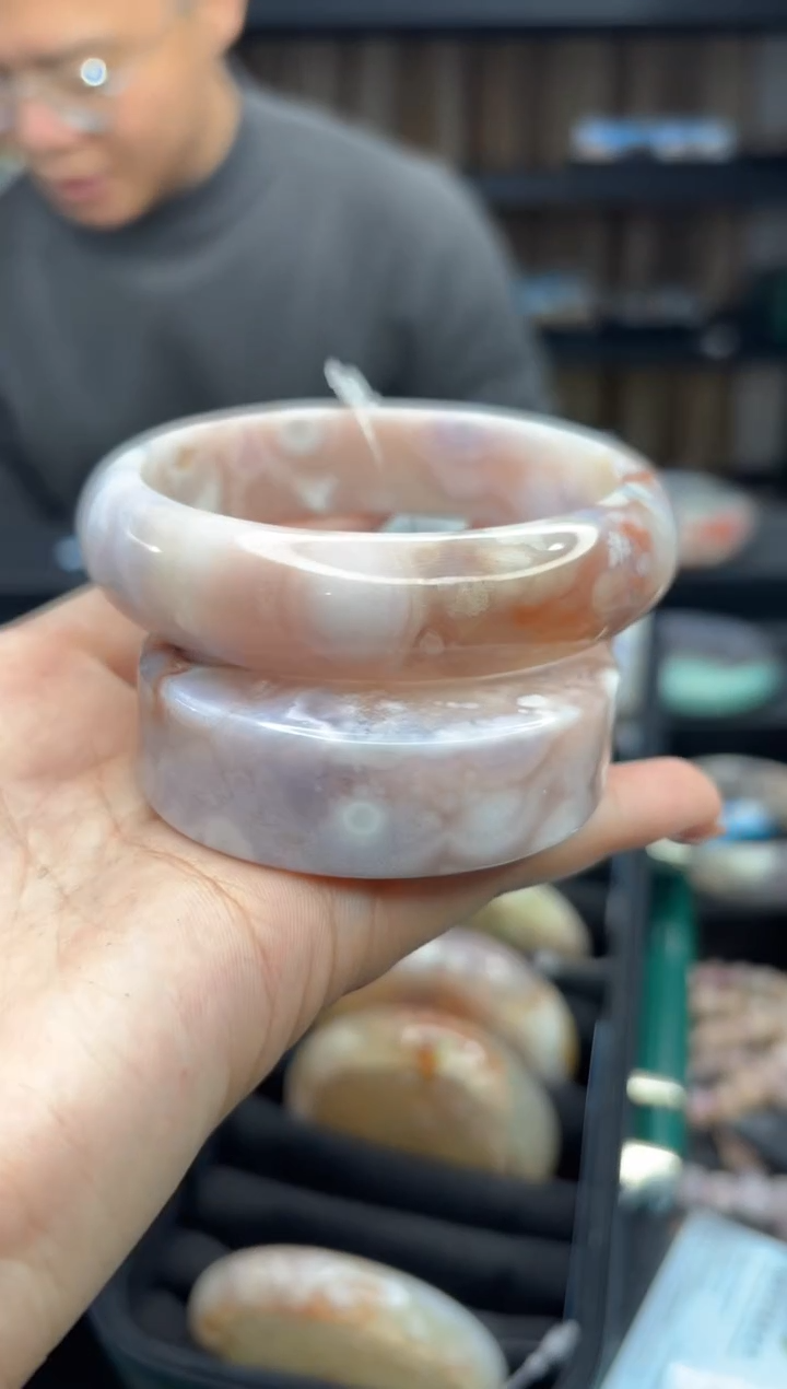 【闪购商品】石英质玉手镯未镶嵌421（62圈赠送镯心）