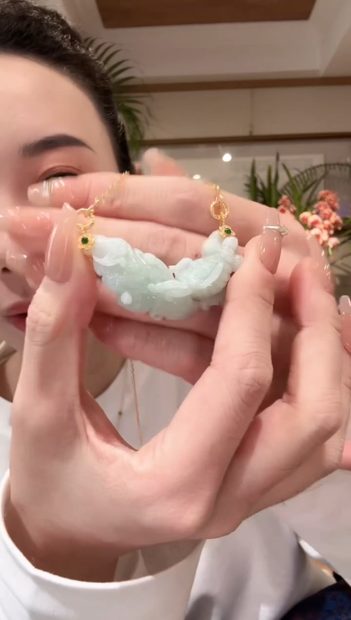 【闪购商品】翡翠颈饰未镶嵌国风