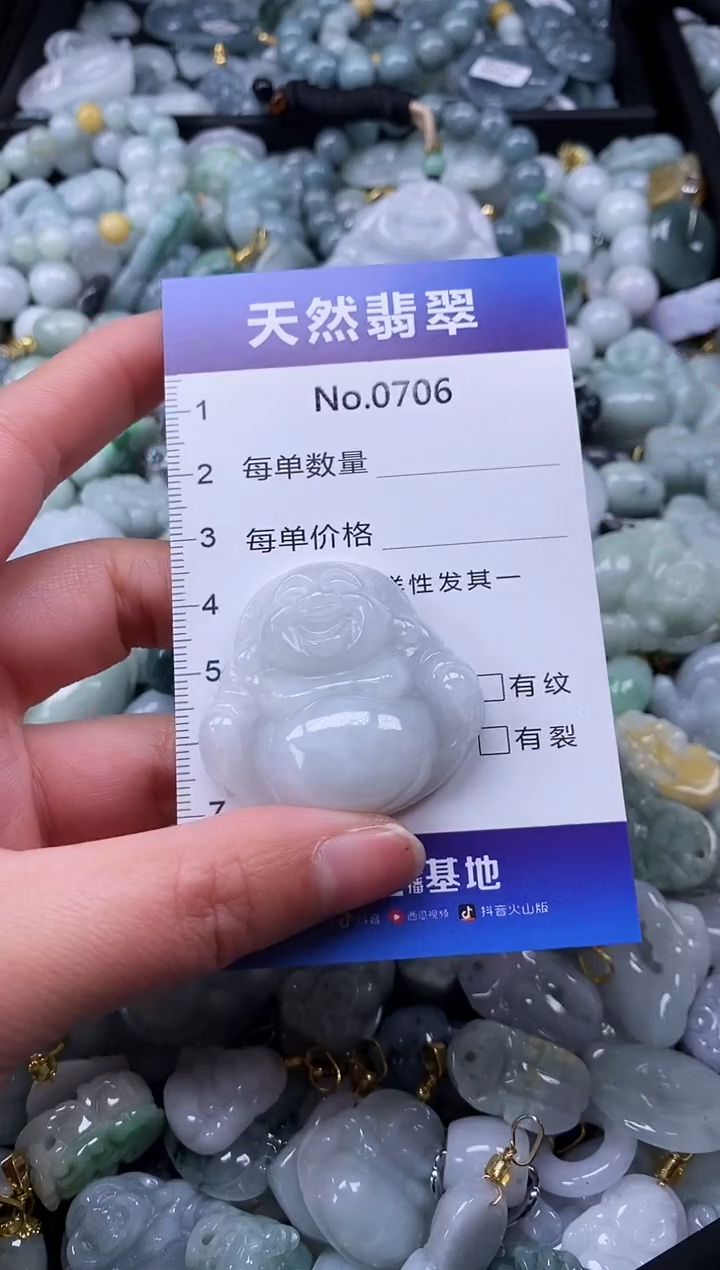 【闪购商品】翡翠颈饰未镶嵌缅甸A货翡翠0706