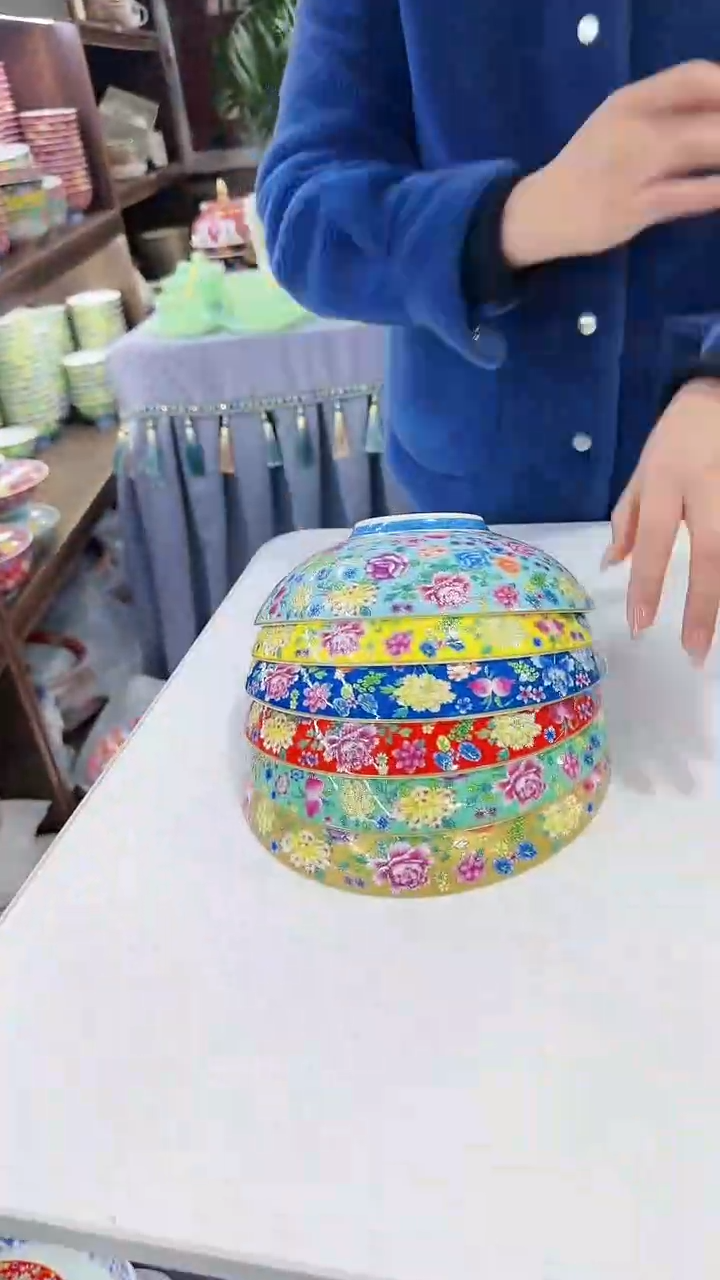 【闪购商品】瓷片8英寸元宝盘6个景德镇陶瓷