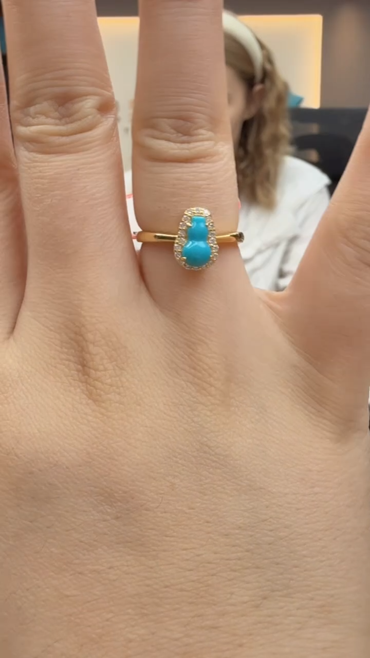 绿松石未镶嵌戒指159秒拍号假一罚十