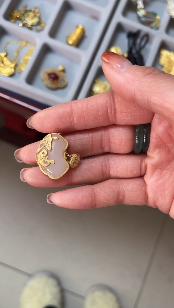 【闪购商品】小鱼珐琅景泰蓝吊坠