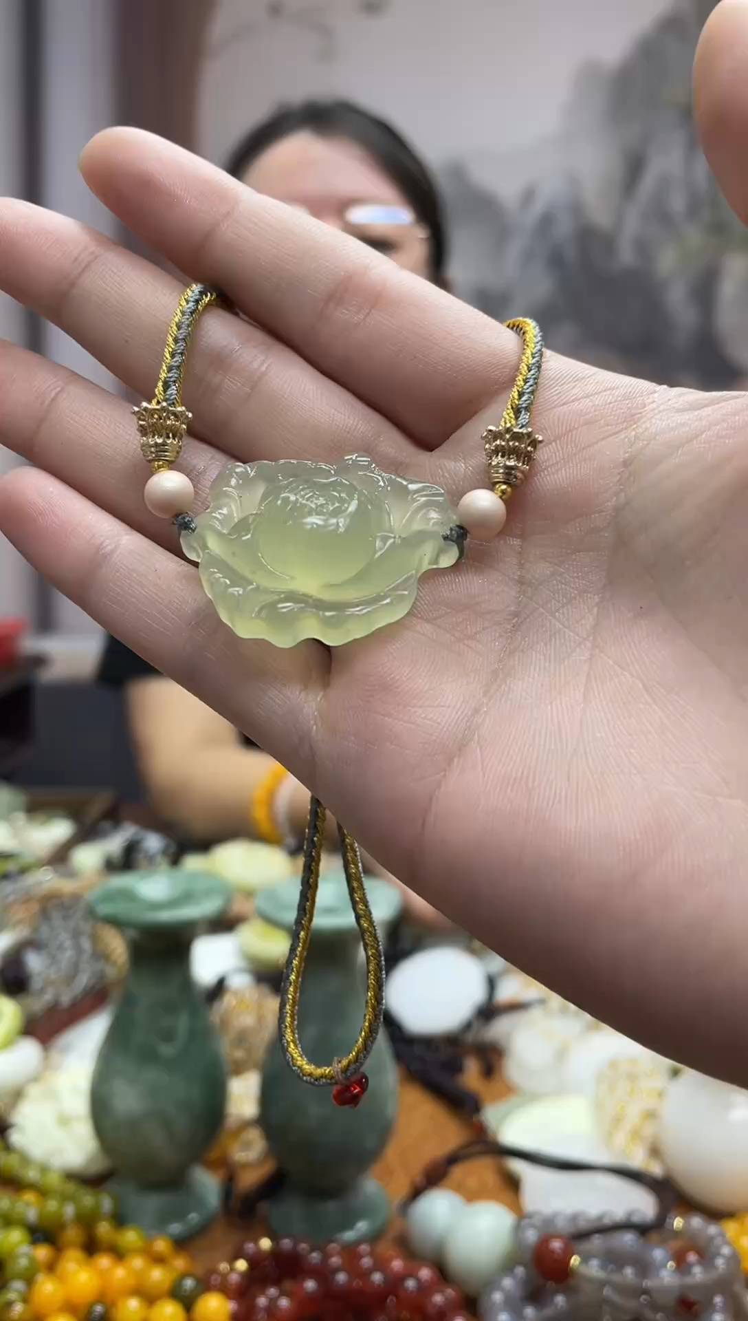 未镶嵌岫玉吊坠多样性发货拍一发一