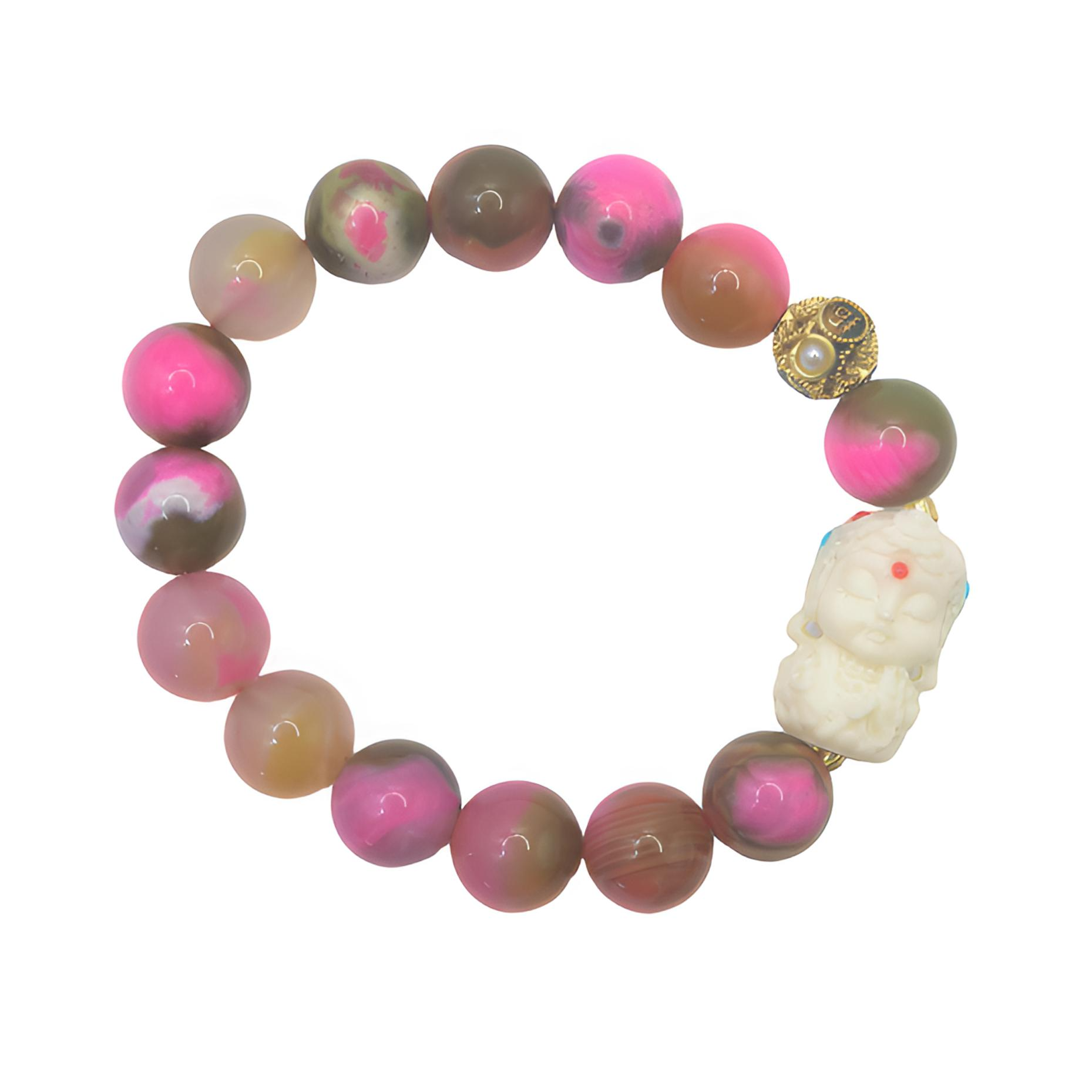 （库存处理）高定珠宝樱花粉舒音珠珠手串S933气质轻奢复古小众