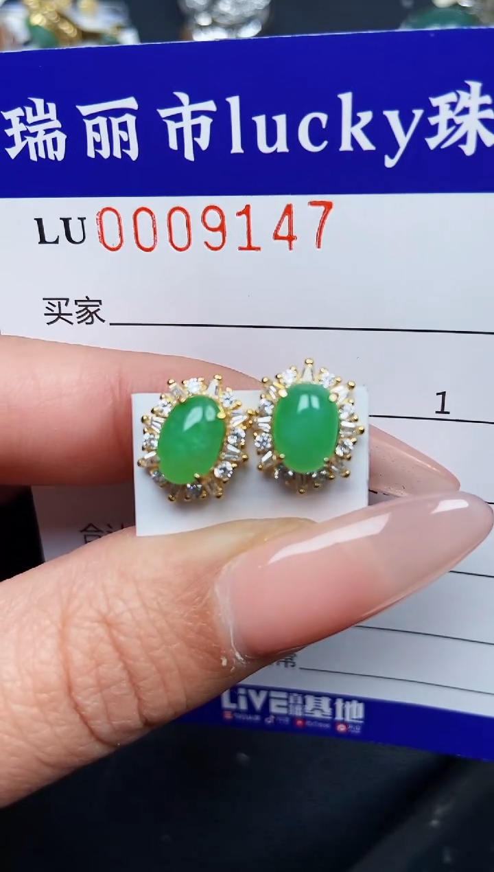 【闪购商品】翡翠颈饰银S925镶嵌9147