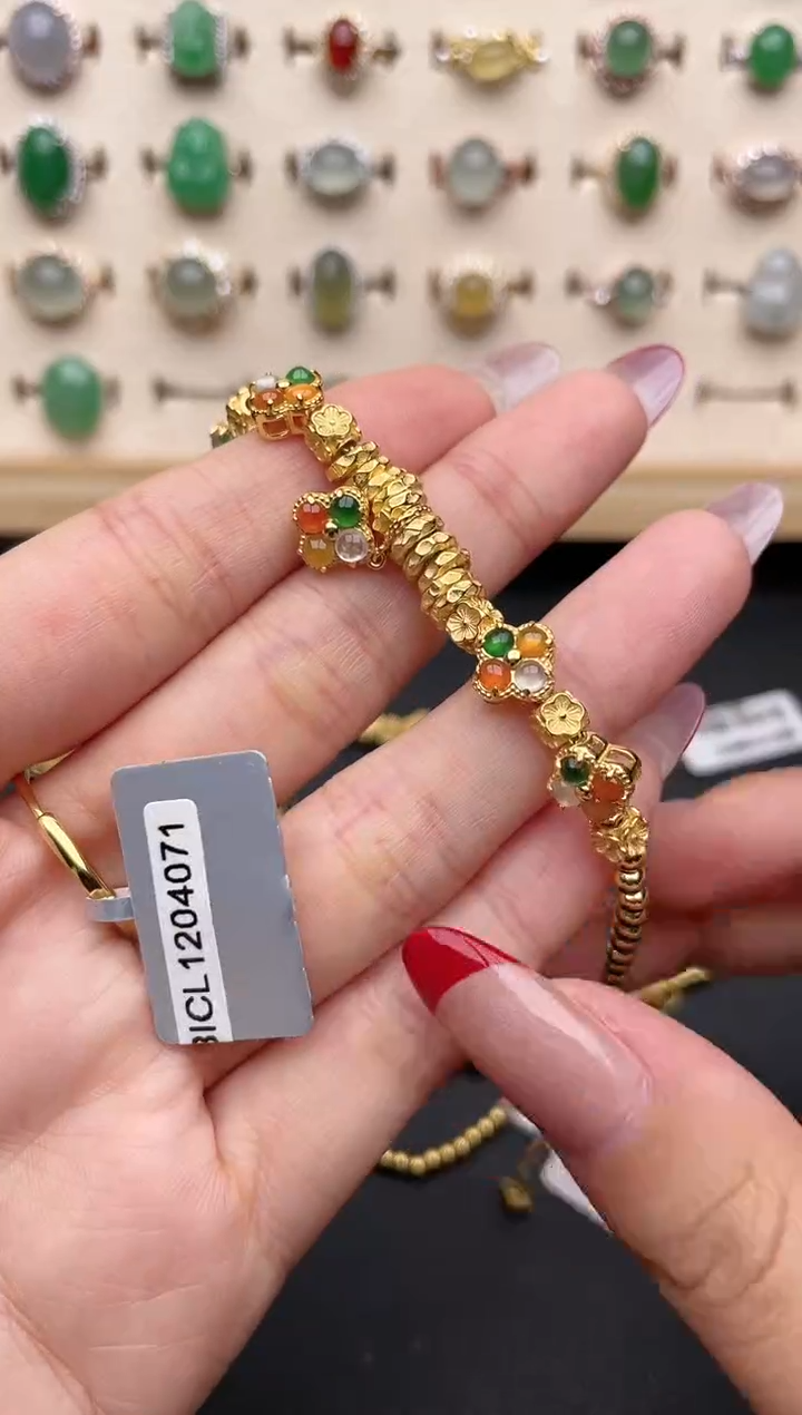 【闪购商品】翡翠戒指银S925镶嵌一物一证一礼盒