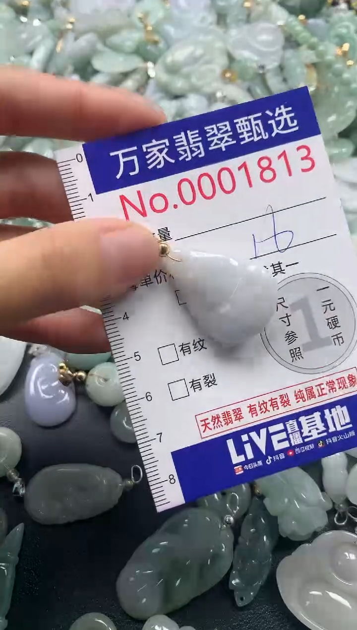 吊坠(不含链)未镶嵌翡翠1813