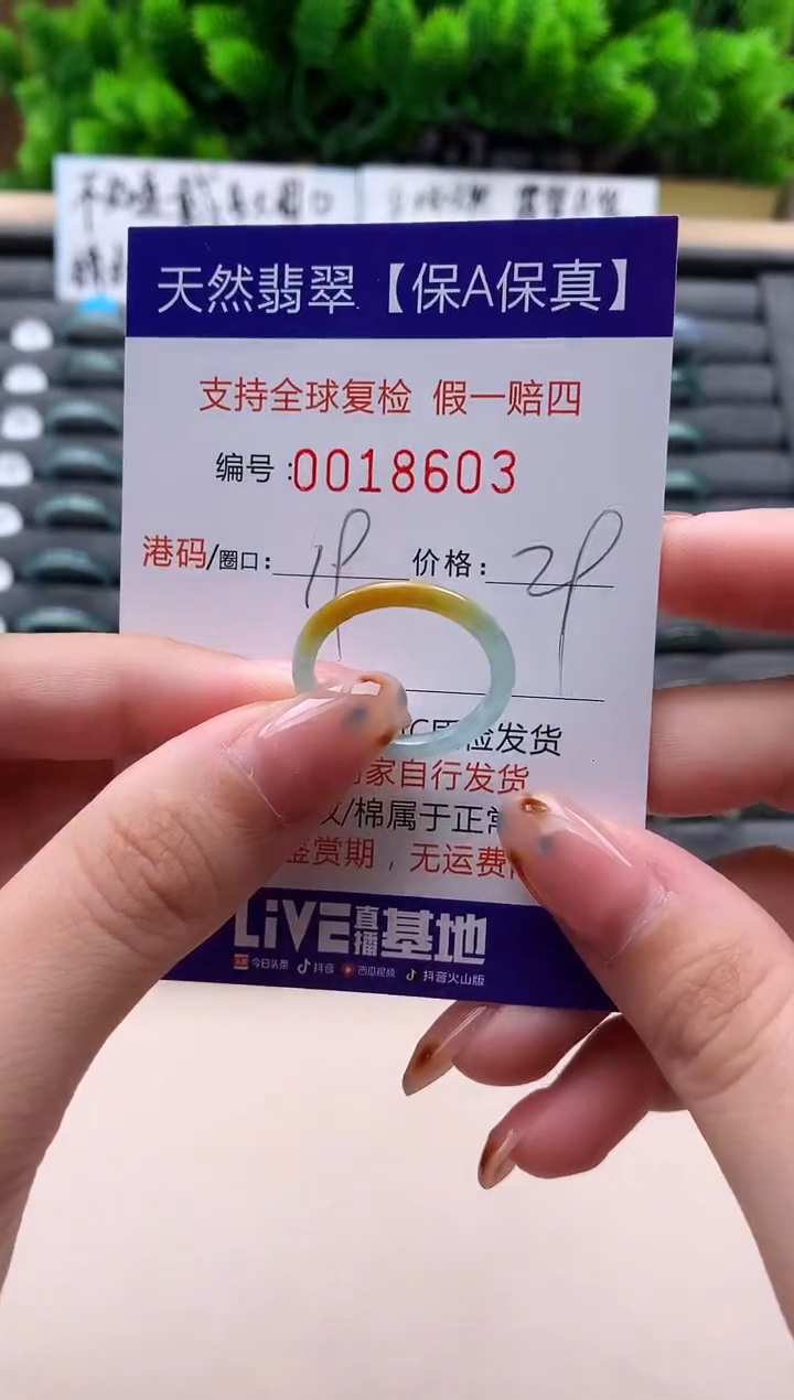 未镶嵌戒指翡翠天然  18603