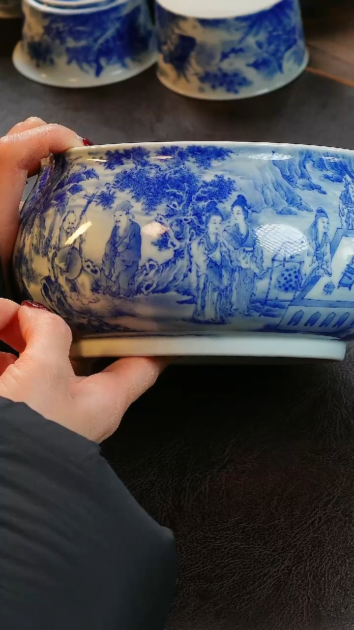 【闪购商品】青山赋人物水洗陶瓷