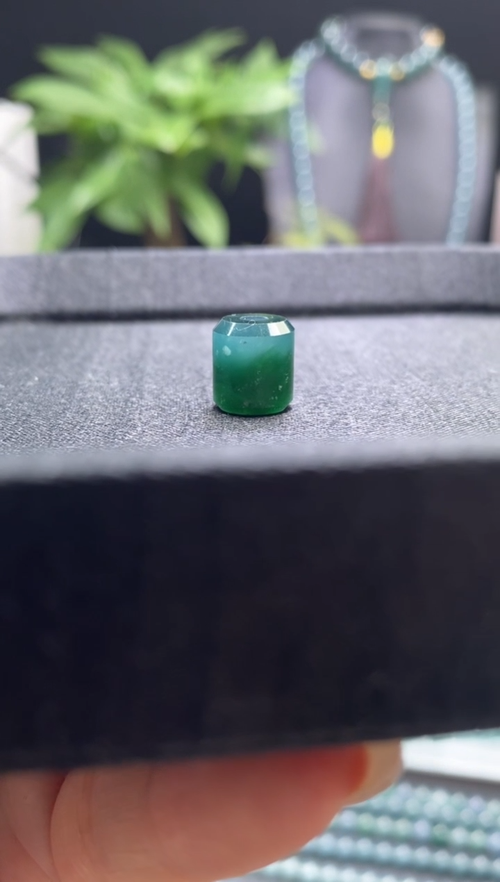 未镶嵌手链翡翠散珠卡10mm左右桶珠