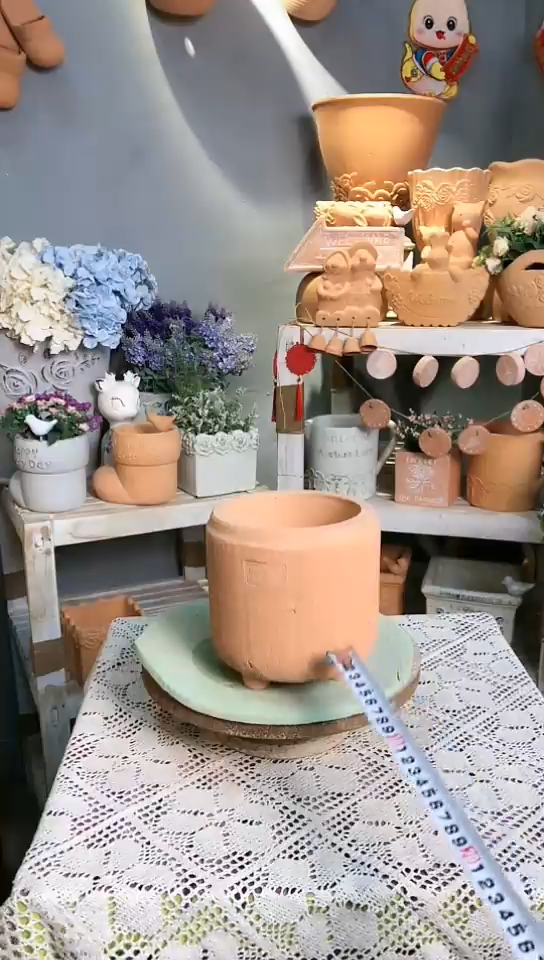 【闪购商品】红陶三足盆 红陶色