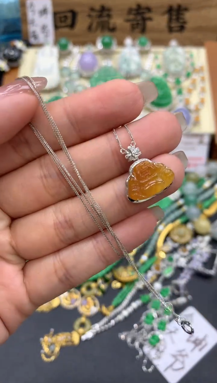 【闪购商品】翡翠颈饰18K金镶嵌319-中国好珍宝
