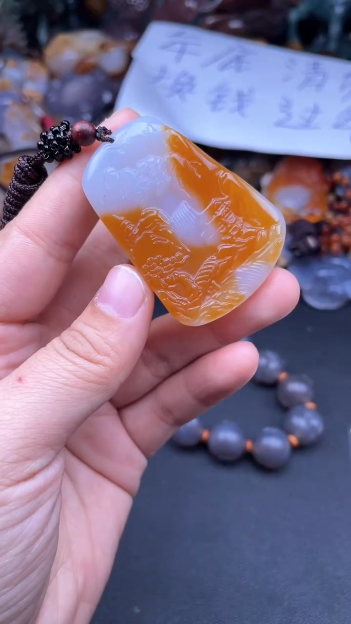 【闪购商品】玛瑙/玉髓颈饰未镶嵌AA