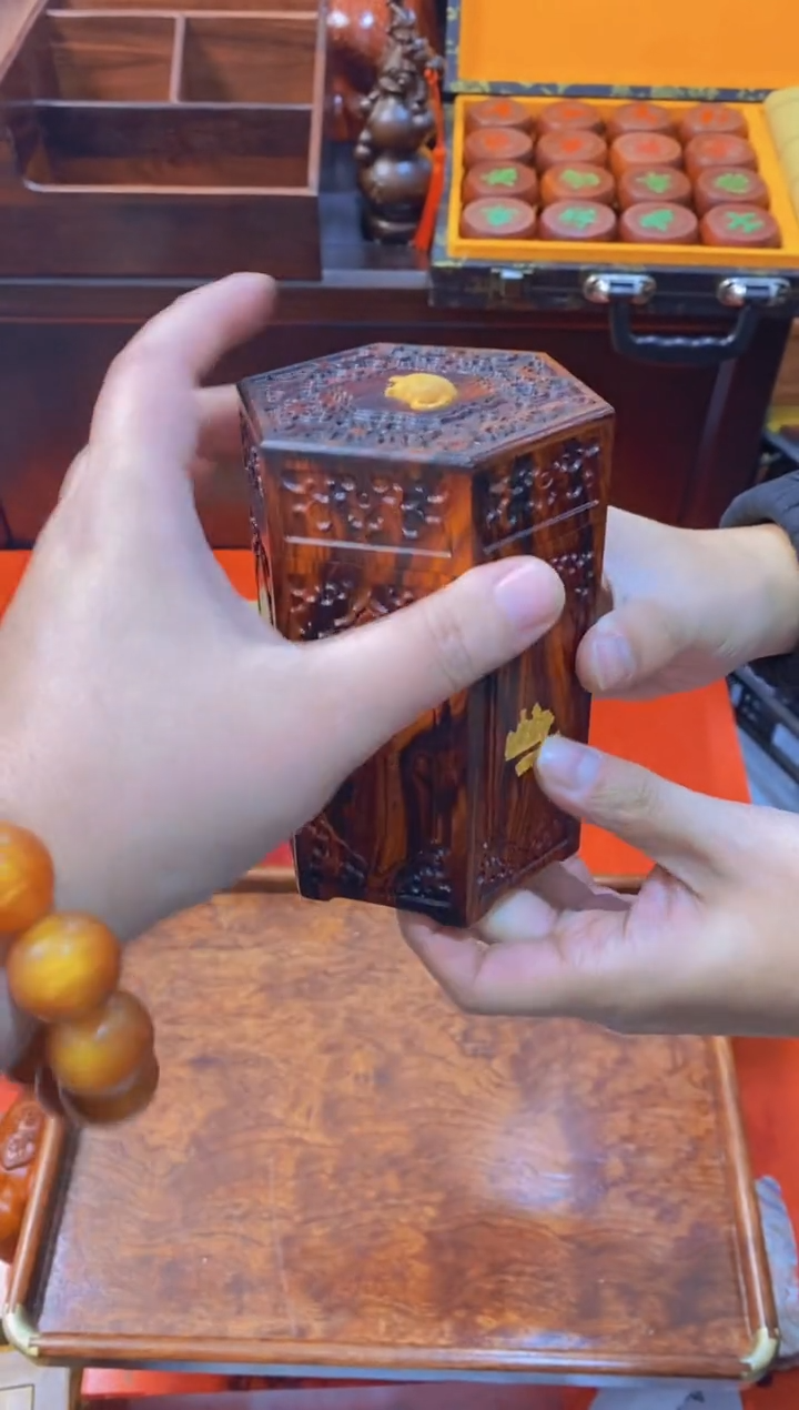 【闪购商品】木六角茶叶罐直播推直播推荐