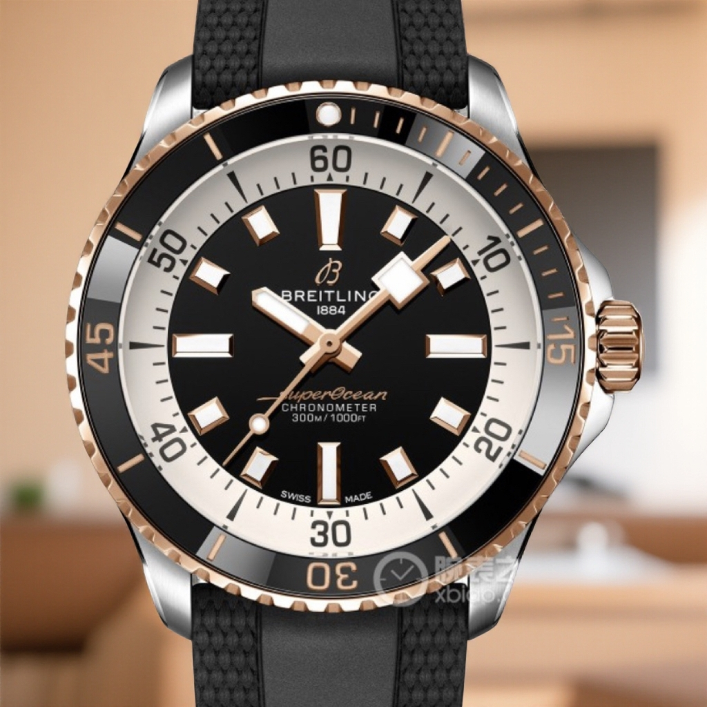 99新 BREITLING/百年灵 超级海洋旋转夜光防水公价55800全套25年