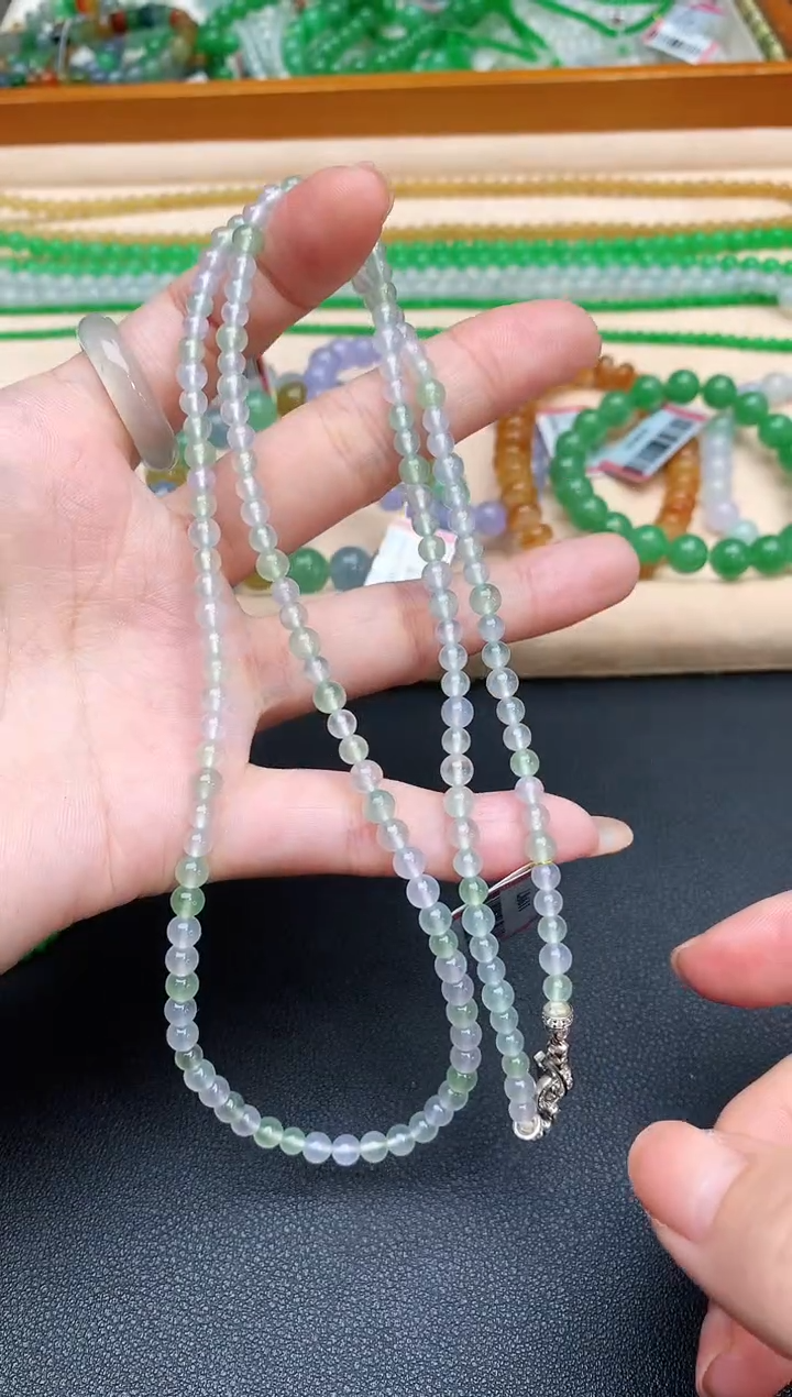 未镶嵌手串翡翠115|16800+0