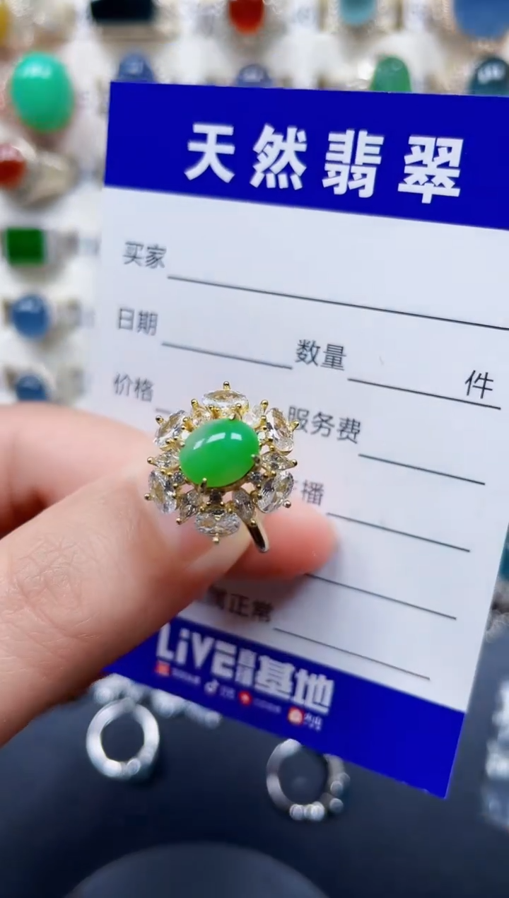 颈饰银S925镶嵌翡翠147