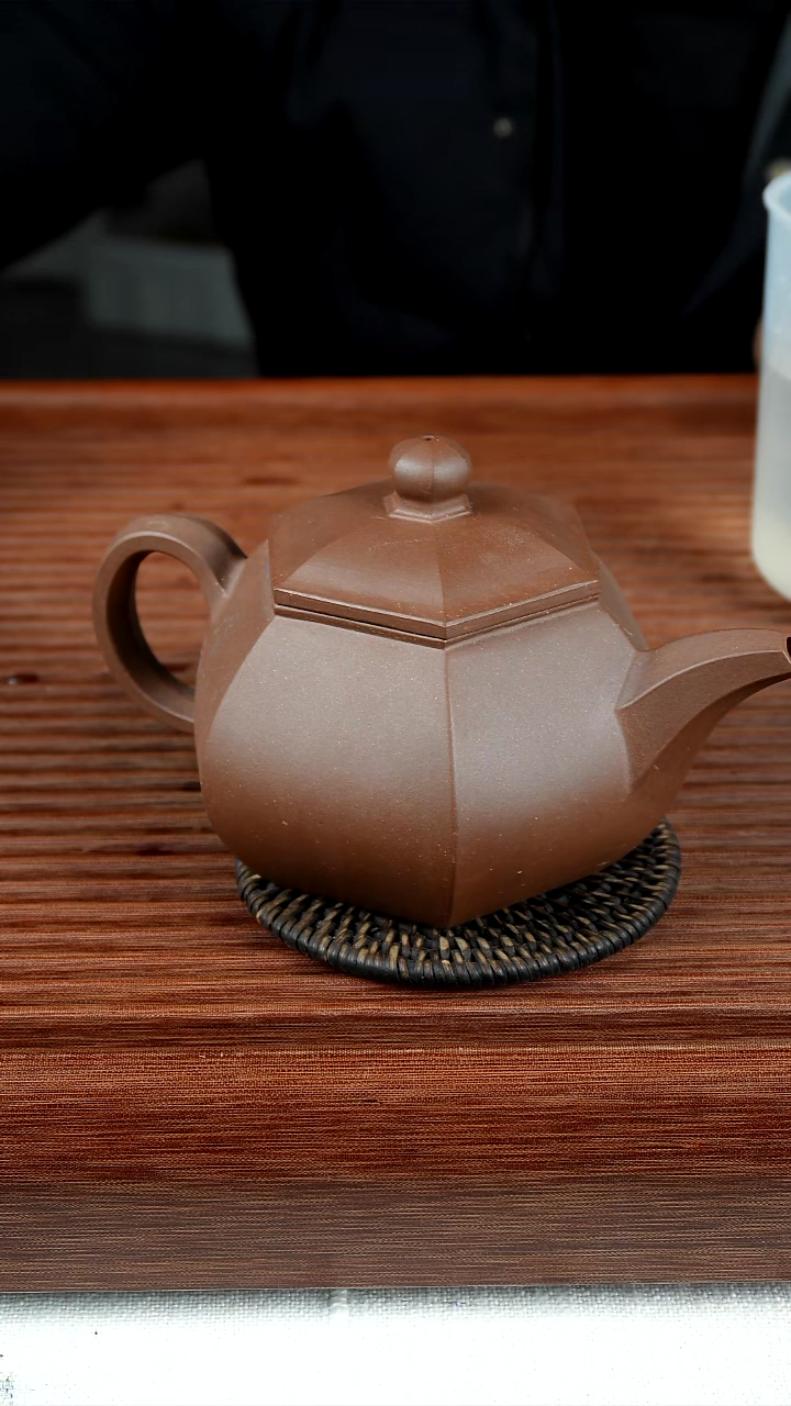 【闪购商品】紫砂茶壶六方潘壶紫泥