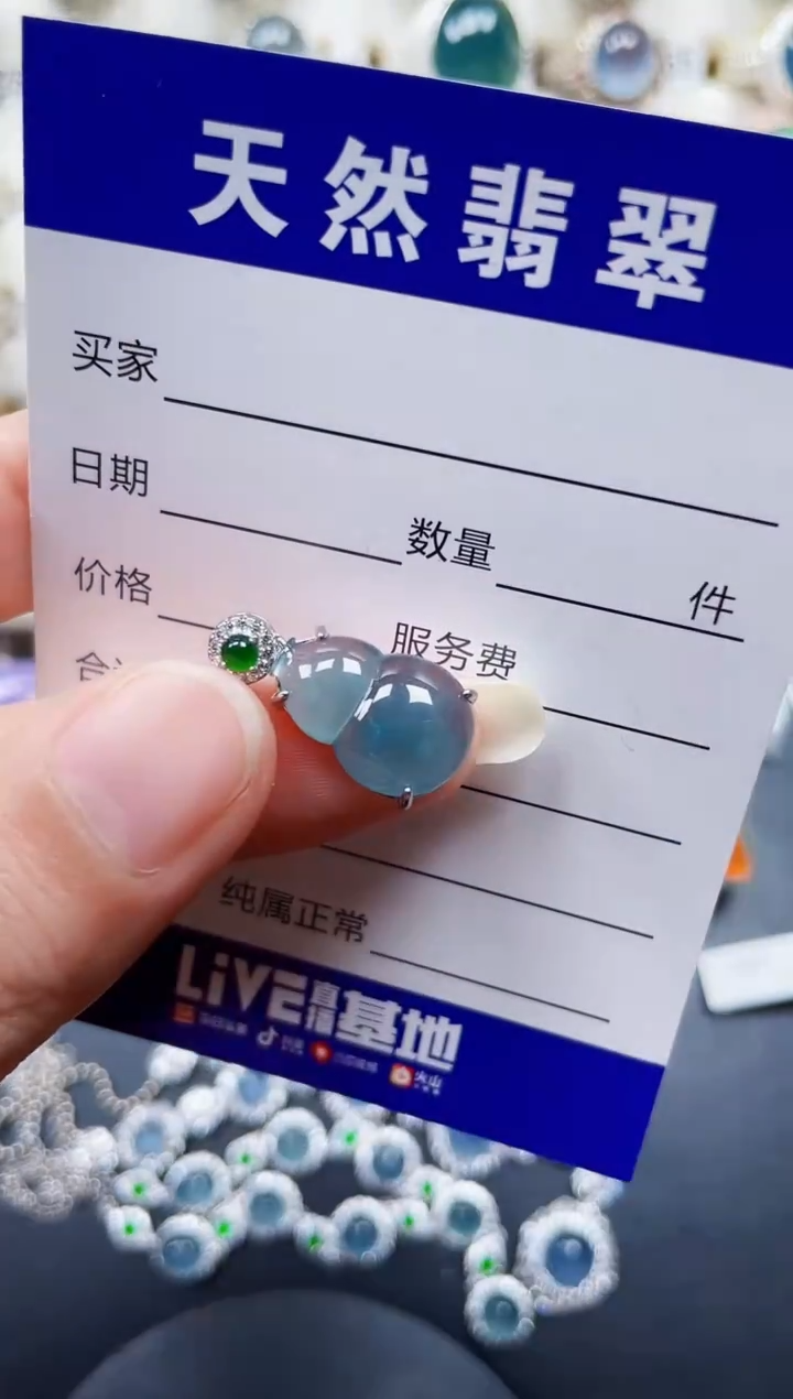 颈饰银S925镶嵌翡翠365