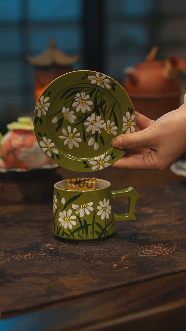 陶瓷景德镇高温釉下彩手工手绘款式