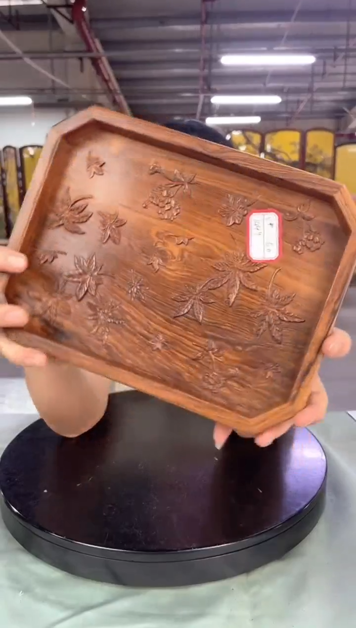 花***圆DZ1013-P7MK--枫叶托盘（拍）