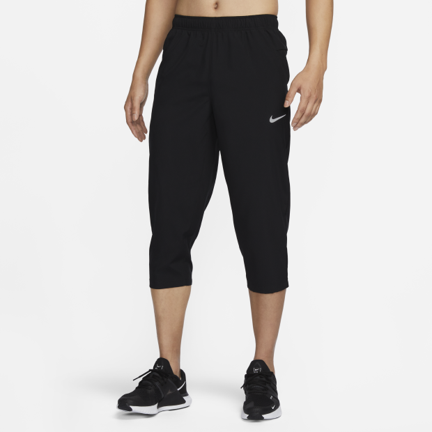 NIKE/耐克DRI-FIT男子黑色长裤小脚裤速干训练七分裤FB7503-010